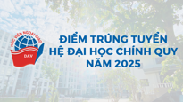 Điểm trúng tuyển Đại học hệ chính quy năm 2025