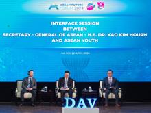 Đối thoại giữa Tổng Thư ký ASEAN Kao Kim Hourn với thanh niên các nước ASEAN trong khuôn khổ Diễn đàn Tương lai ASEAN 2024