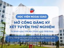 Mở Cổng đăng ký xét tuyển thử nghiệm