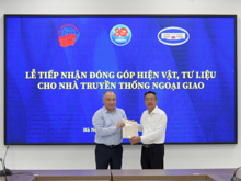 Học viện Ngoại giao tiếp nhận đóng góp tư liệu, hiện vật phục vụ kỷ niệm 80 năm thành lập Ngành và xây dựng Nhà truyền thống Ngoại giao