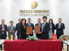 Học viện Ngoại giao ký Biên bản ghi nhớ hợp tác với Học viện Ngoại giao Augusto Ramírez Ocampo, Colombia