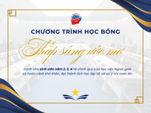 Thông báo mở đơn đăng ký "Học bổng Thắp sáng Ước mơ" năm học 2025 - 2026