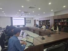Học viện Ngoại giao làm việc với KOICA và Futurenuri về tiến độ dự án thư viện thông minh