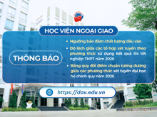 Thông báo về ngưỡng bảo đảm chất lượng đầu vào tuyển sinh Đại học hệ chính quy năm 2026