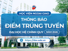 Điểm trúng tuyển Đại học hệ chính quy năm 2026