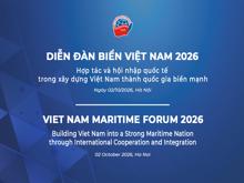Diễn đàn Biển Việt Nam 2026: Điểm hẹn hợp tác quốc tế vì mục tiêu Xây dựng và phát triển Việt Nam thành quốc gia biển mạnh