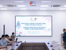 Cố vấn cấp cao của JICA Nakamura Shintarou trao đổi chuyên đề về “Những thách thức của già hoá dân số và kinh nghiệm ứng phó của Nhật Bản” tại Học viện Ngoại giao