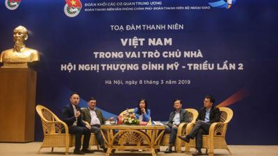 TỌA ĐÀM THANH NIÊN "VIỆT NAM TRONG VAI TRÒ CHỦ NHÀ HỘI NGHỊ THƯỢNg ĐỈNH MỸ - TRIỀU LẦN 2"