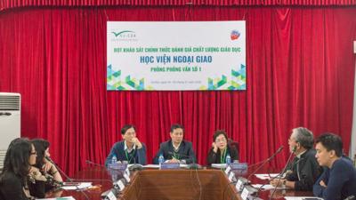 Ngày làm việc thứ hai chương trình khảo sát chính thức đánh giá chất lượng giáo dục - Học viện Ngoại giao