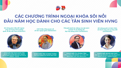 Các chương trình ngoại khoá sôi nổi đầu năm học dành cho các tân sinh viên Học viện Ngoại giao