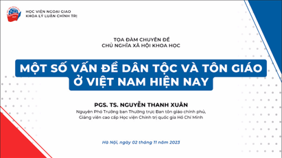 Sinh viên DAV tìm hiểu về một số vấn đề dân tộc và tôn giáo ở Việt Nam hiện nay