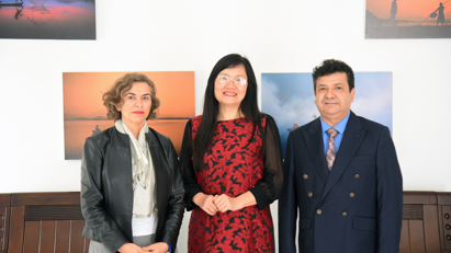 Đại sứ Tiến sĩ Phạm Lan Dung, Quyền Giám đốc Học viện Ngoại giao, tiếp Đại sứ Chile, ông Sergio Narea và Đại sứ Tây Ban Nha, bà Carmen Cano de Lasala tại Việt Nam