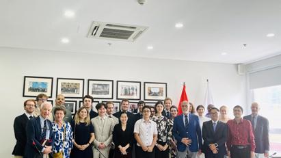The Diplomatic Academy of Viet Nam received a delegation from the Royal Association Olivaint Conference of Belgium