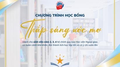 Thông báo mở đơn đăng ký "Học bổng Thắp sáng Ước mơ"