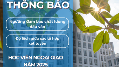 Thông báo về ngưỡng đảm bảo chất lượng đầu vào tuyển sinh Đại học hệ chính quy năm 2025
