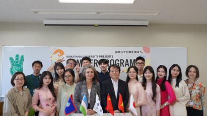Sinh viên Học viện Ngoại giao tham gia chương trình giao lưu, trao đổi học thuật tại Đại học Wakayama, Nhật Bản