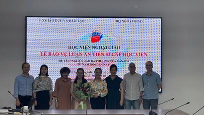 NCS Phạm Thùy Trang bảo vệ thành công luận án tiến sĩ cấp Học viện