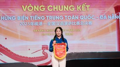 Sinh viên Học viện Ngoại giao đạt giải Nhì trong cuộc thi “Hùng biện tiếng Trung toàn quốc - Đà Nẵng” năm 2025