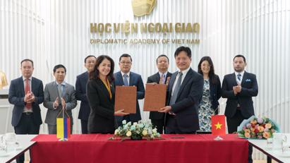 Học viện Ngoại giao ký Biên bản ghi nhớ hợp tác với Học viện Ngoại giao Augusto Ramírez Ocampo, Colombia
