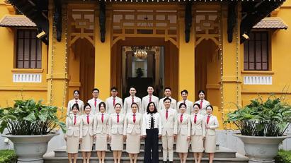 Giảng viên Khoa Tiếng Anh Học viện Ngoại giao cùng Đoàn đại biểu SSEAYP Việt Nam 2026 gặp mặt Thứ trưởng Bộ Ngoại giao