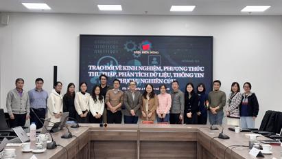 Viện Biển Đông trao đổi chuyên môn về phương thức thu thập, phân tích dữ liệu, thông tin phục vụ nghiên cứu 