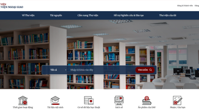 Hướng dẫn kỹ năng sử dụng, khai thác thư viện số Học viện Ngoại giao