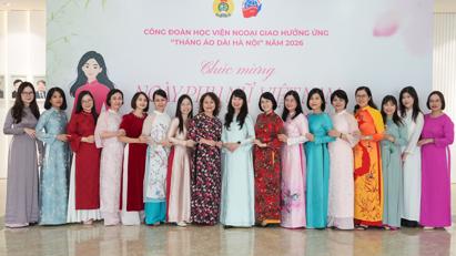 CÔNG ĐOÀN HỌC VIỆN NGOẠI GIAO HƯỞNG ỨNG “THÁNG ÁO DÀI HÀ NỘI 2026” QUA CUỘC THI ẢNH