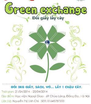 Tuần lễ “Green Exchange” mang màu xanh tới Học viện Ngoại giao