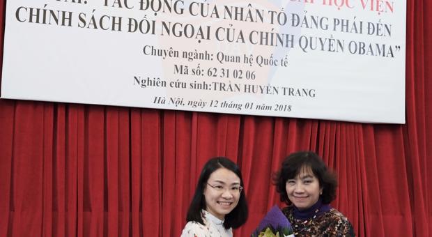 NCS Trần Huyền Trang bảo vệ thành công luận án tiến sĩ cấp Học viện