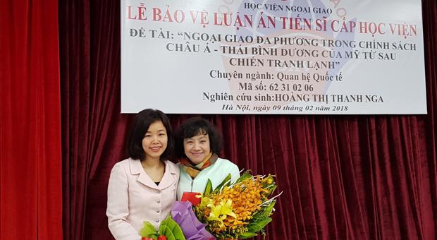 NCS Hoàng Thị Thanh Nga bảo vệ thành công luận án tiến sĩ cấp Học viện