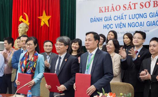 Khảo sát sơ bộ đánh giá chất lượng giáo dục tại Học viện Ngoại giao