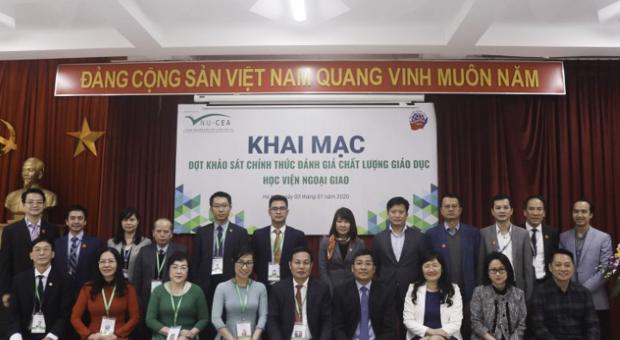 Lễ khai mạc chương trình khảo sát chính thức của đoàn chuyên gia đánh giá ngoài - Học viện Ngoại giao