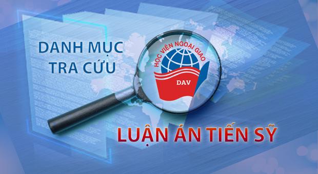 Danh mục tra cứu luận án tiến sĩ