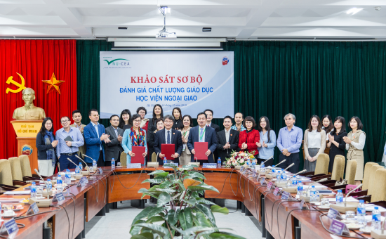 Preliminary site visit assessing quality of education at Diplomatic Academy of Vietnam