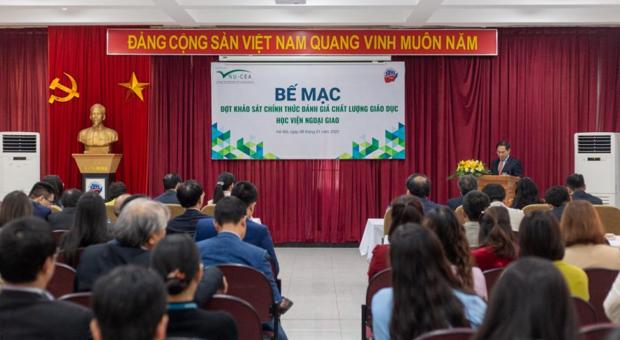 Closing Ceremony of Official survey program of the External Assessment Experts Group at the Diplomatic Academy of Vietnam