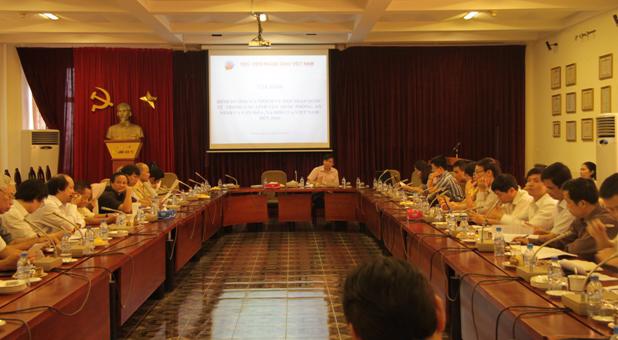 Tọa đàm Hội nhập quốc tế “Định hướng và nhiệm vụ hội nhập quốc tế trong các lĩnh vực quốc phòng, an ninh và văn hóa, xã hội của Việt Nam đến năm 2020”