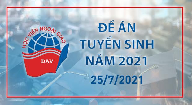 Đề án tuyển sinh năm 2021