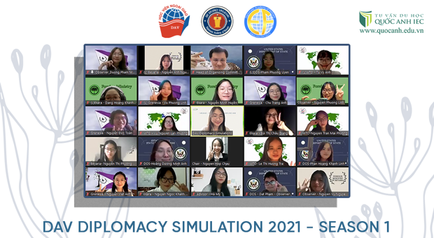 DAV’s English Faculty Organizes DAV Diplomacy Simulation 2021 - Season 1 for Students from Intake 48