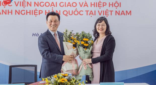 Lễ ký kết thoả thuận hợp tác giữa Học viện Ngoại giao và Hiệp hội Doanh nghiệp Hàn Quốc tại Việt Nam