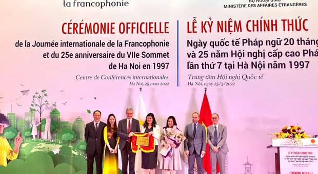 Học viện Ngoại giao tổ chức lễ đón Tổng thư ký Pháp ngữ, khánh thành phòng Pháp ngữ và nhận giải thưởng danh dự Pháp ngữ GADIF 