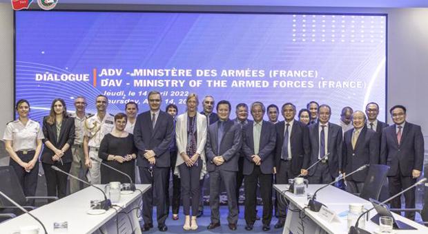 The Director General for International Relations and Strategy of the French Ministry of Defence interfaces with Cadres and Students of Diplomatic Academy 