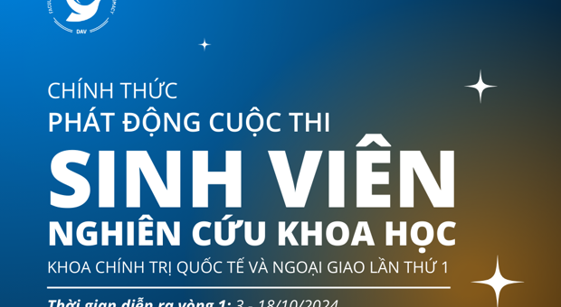 THÔNG BÁO PHÁT ĐỘNG CUỘC THI SINH VIÊN NCKH LẦN I - FIPAD