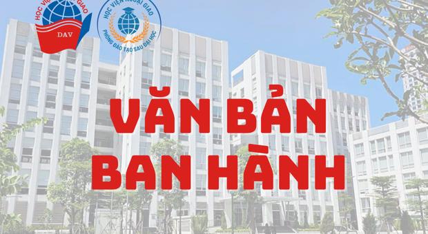 Quyết định công nhận học viên cao học nhập học niên khóa 2023-2025