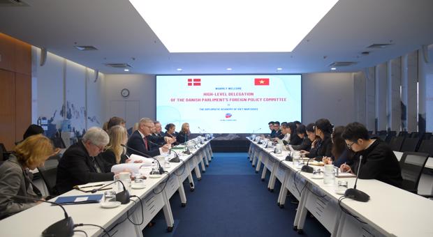 The Diplomatic Academy of Viet Nam exchanges with The Forreign Policy Committee Delegation of The Danish Parliament