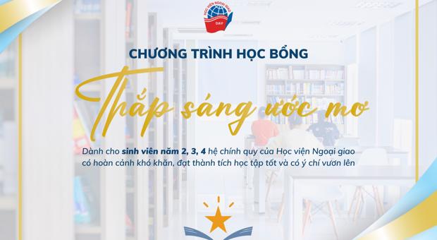 Thông báo mở đơn đăng ký "Học bổng Thắp sáng Ước mơ"