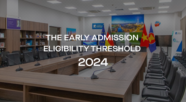Announcement on the early admission eligibility threshold for full-time undergraduate programs at the Diplomatic Academy of Viet Nam of the year 2024