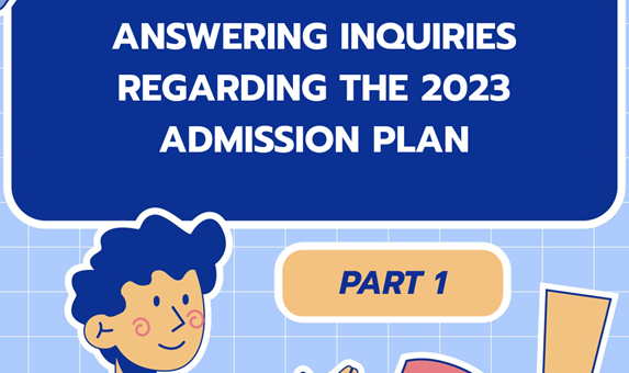 Answering questions regarding the 2023 Admission Scheme