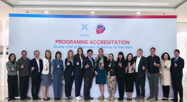 Học viện Ngoại giao tiếp tục khảo sát đánh giá thêm 5 chương trình đào tạo theo tiêu chuẩn quốc tế FIBAA 