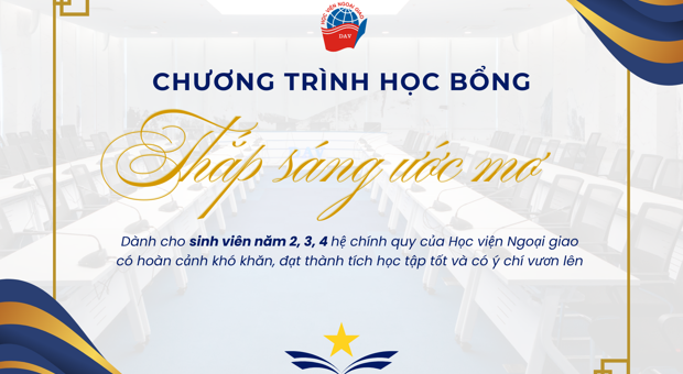 Thông báo mở đơn đăng ký "Học bổng Thắp sáng Ước mơ" năm học 2025 - 2026