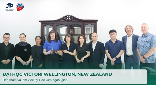 Đại học Victoria Wellongton (New Zealand) đến thăm và làm việc tại Học viện ngoại giao 